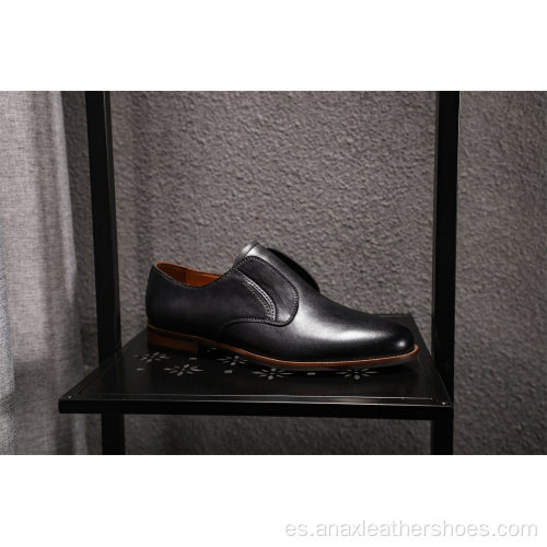 Zapatos casuales transpirables de cuero para hombres